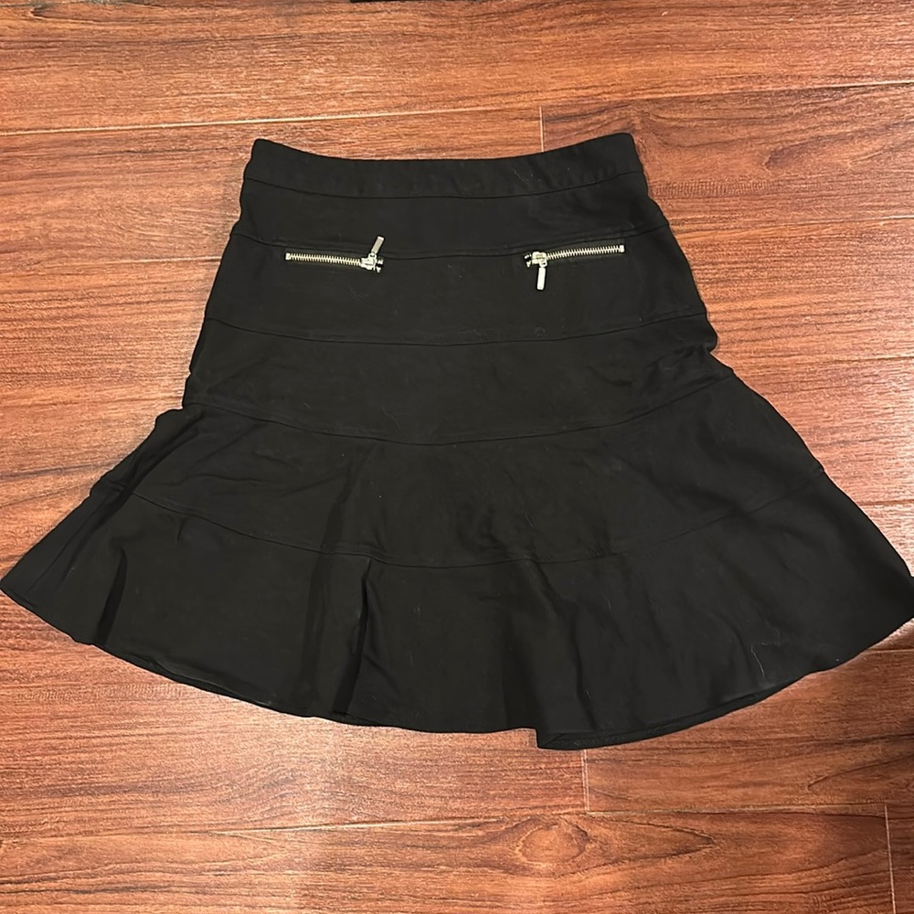 Kenar size 6 black ruffle skirt